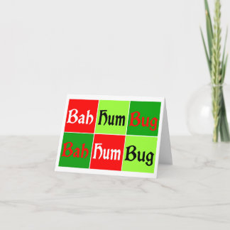 Pop Art BAH HUMBUG! Holiday Card