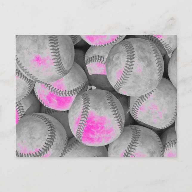 Pop Art Baseball Postcard (Front)