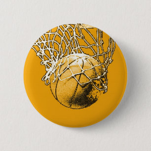 Pop Art Basketball 2 Inch Round Button