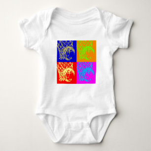 Pop Art Basketball Baby Bodysuit