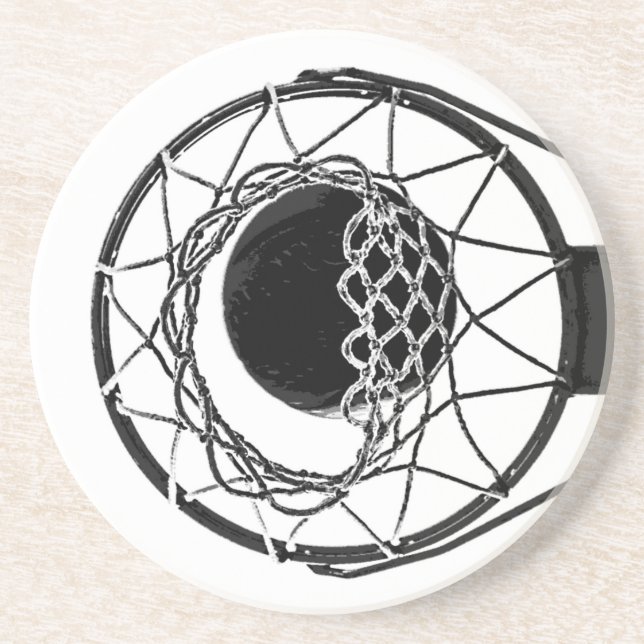 Pop Art Basketball Coaster (Front)