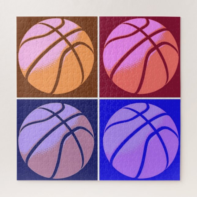Pop Art Basketball Jigsaw Puzzle (Vertical)