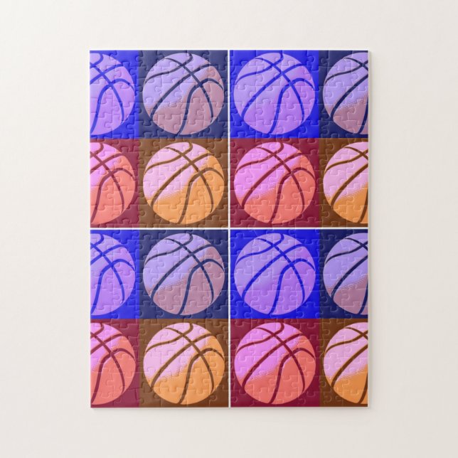 Pop Art Basketball Jigsaw Puzzle (Vertical)