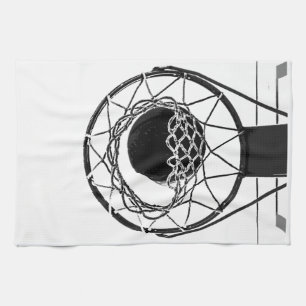Pop Art Basketball Kitchen Towel