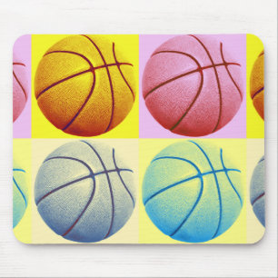 Pop Art Basketball Mouse Pad