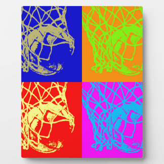 Pop Art Basketball Plaque