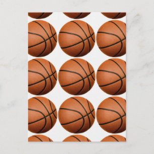 Pop Art Basketball Postcard