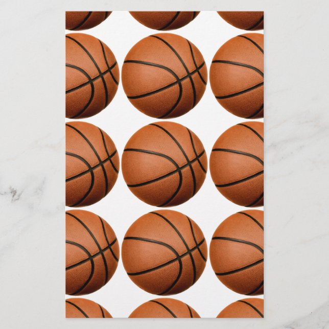 Pop Art Basketball Stationery (Front)