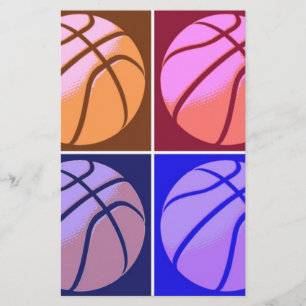 Pop Art Basketball Stationery