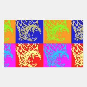 Pop Art Basketball Sticker
