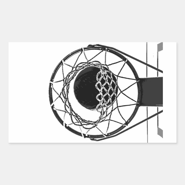 Pop Art Basketball Sticker (Front)