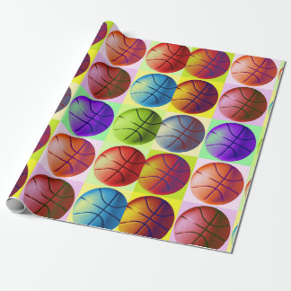 Pop Art Basketball Wrapping Paper