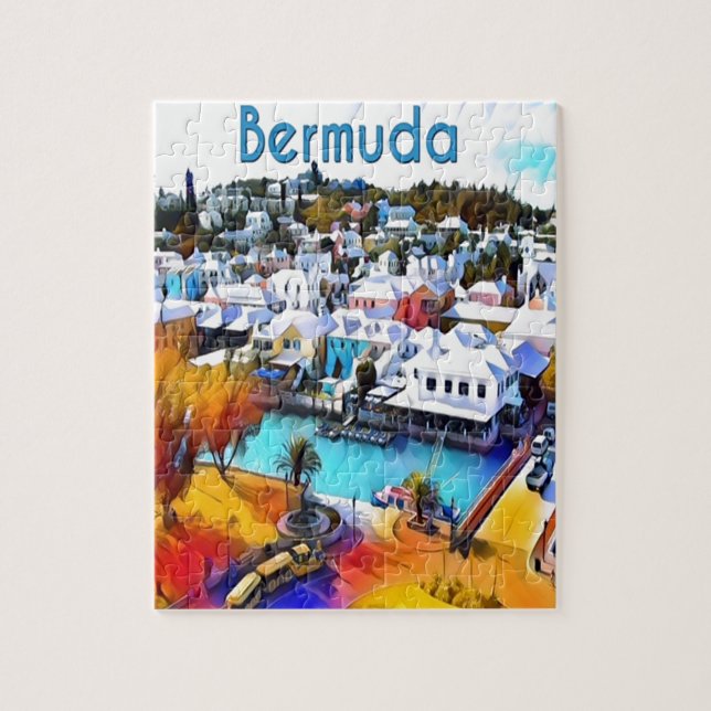 Pop Art Bermuda Jigsaw Puzzle (Vertical)