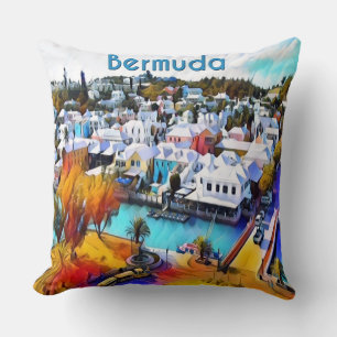 Pop Art Bermuda lancer oreiller