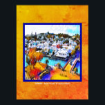 Pop Art Bermuda  Poster<br><div class="desc">Bermuda - Neon Pop Art 4544 

A beautiful landscape photo of downtown St. George Bermuda is transformed into a colorful Neon Pop poster print.

By celeste@khoncepts.com</div>