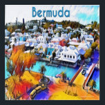 Pop Art Bermuda wall art<br><div class="desc">Pop Art 4544 Bermuda acrylic wall art

A beautiful landscape photo of downtown St. George Bermuda is transformed into a colourful Pop Art travel wall art. 

By https://www.zazzle.com/store/celestesheffey</div>