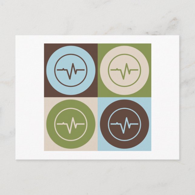 Pop Art Biomedical Engineering Postcard (Front)