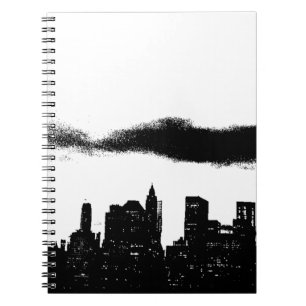 Pop Art Black White NYC New York City Notebook