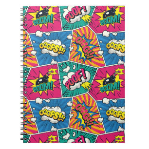 Pop Art Boom Comic Notebook