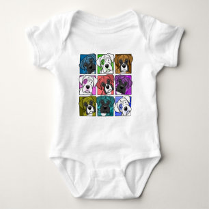 Pop Art Boxer Baby Bodysuit