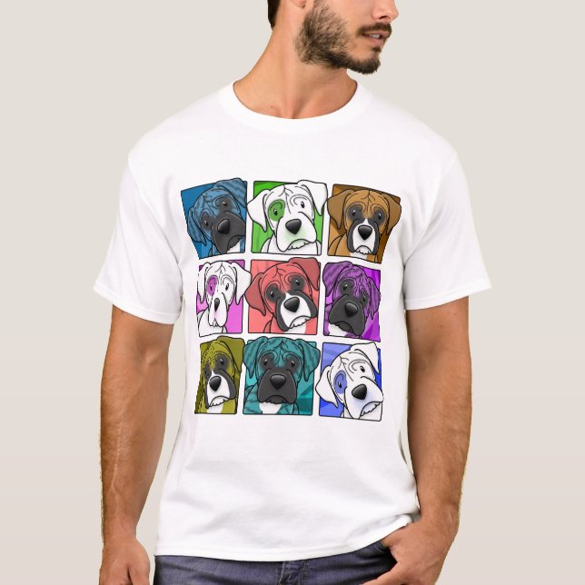 Pop Art Boxer T-Shirt (Front)