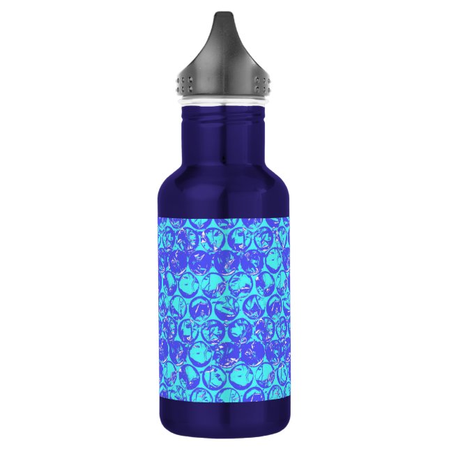 Pop art bubble wrap 532 ml water bottle (Left)