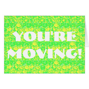 Pop art bubble wrap housewarming card
