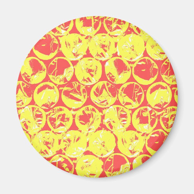 Pop art bubble wrap magnet (Front)