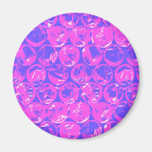 Pop art bubble wrap magnet
