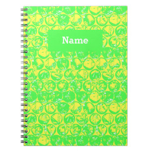 Pop art bubble wrap notebook