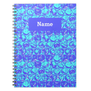 Pop art bubble wrap notebook