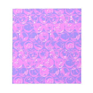 Pop art bubble wrap notepad