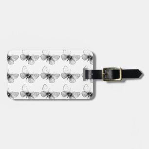 Pop Art Butterfly Luggage Tag