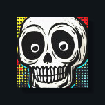 "Pop Art Calavera: A Contemporary Twist Canvas Print<br><div class="desc">Title: "Pop Art Calavera: A Contemporary Twist" Artwork by Nate Haselton Design Description: "Step into a world where tradition meets modernity with our dynamic canvas art titled 'Pop Art Calavera: A Contemporary Twist.' This captivating piece takes the iconic Calavera skull and reimagines it through the vibrant and playful lens of...</div>
