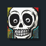 "Pop Art Calavera: A Contemporary Twist Canvas Print<br><div class="desc">Title: "Pop Art Calavera: A Contemporary Twist" Artwork by Nate Haselton Design Description: "Step into a world where tradition meets modernity with our dynamic canvas art titled 'Pop Art Calavera: A Contemporary Twist.' This captivating piece takes the iconic Calavera skull and reimagines it through the vibrant and playful lens of...</div>