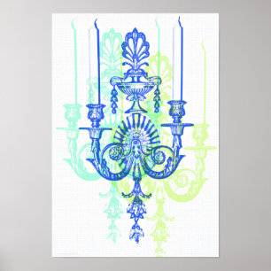 Pop Art Candle Vintage Style Art Print