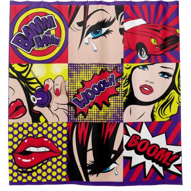 Pop art Card Illustrationart,pop,beautiful,comic,d (Front)