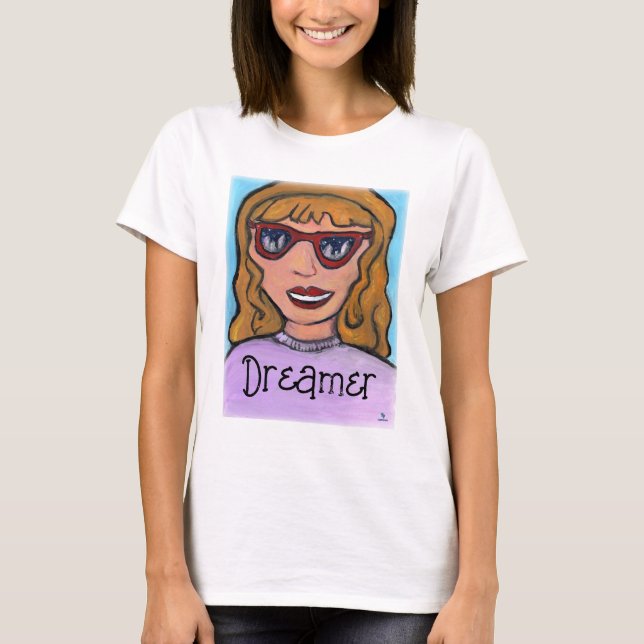 Pop Art Cartoon Girl Custom Preppy Unique T-Shirt (Front)
