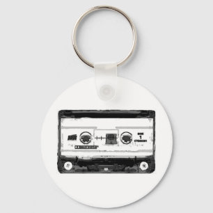 Pop Art Cassette Keychain