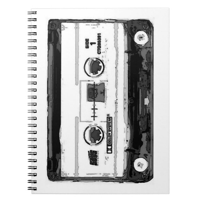 Pop Art Cassette Notebook (Front)