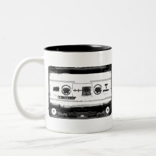 Pop Art Cassette Two-Tone Coffee Mug
