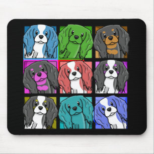 Pop Art Cavalier King Charles Spaniel Mouse Pad
