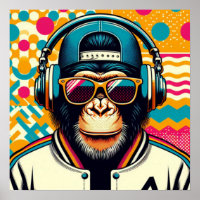 POP-ART CHIMPANZEE