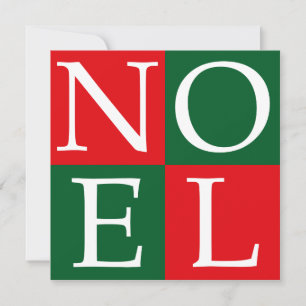Pop Art Christmas NOEL Holiday Card