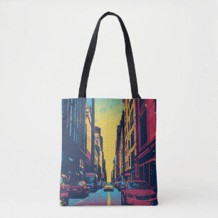 Pop Art City Vibes Tote Bag