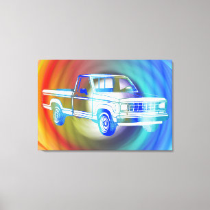 Pop Art Classic Car Canvas Print