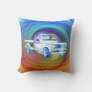 Pop Art Classic Car Throw Pillow