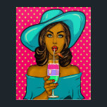 Pop Art Cocktail Chill Acrylic Wall Art<br><div class="desc">I have several versions of this and other fabulous Pop Art Women and Men on my Collections and on the way. I can imagine this throughout a sleek contemporary room or corporate building, as well as a more rustic setting. Please see my Art Category as well as several of my...</div>