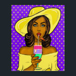 Pop Art Cocktail Chill Acrylic Wall Art<br><div class="desc">I have several versions of this and other fabulous Pop Art Women and Men on my Collections and on the way. I can imagine this throughout a sleek contemporary room or corporate building, as well as a more rustic setting. Please see my Art Category as well as several of my...</div>