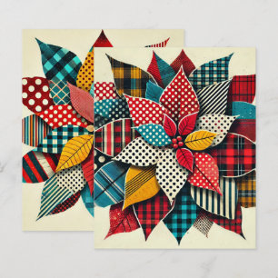 Pop Art Collage Poinsettia Scrapbook Papier